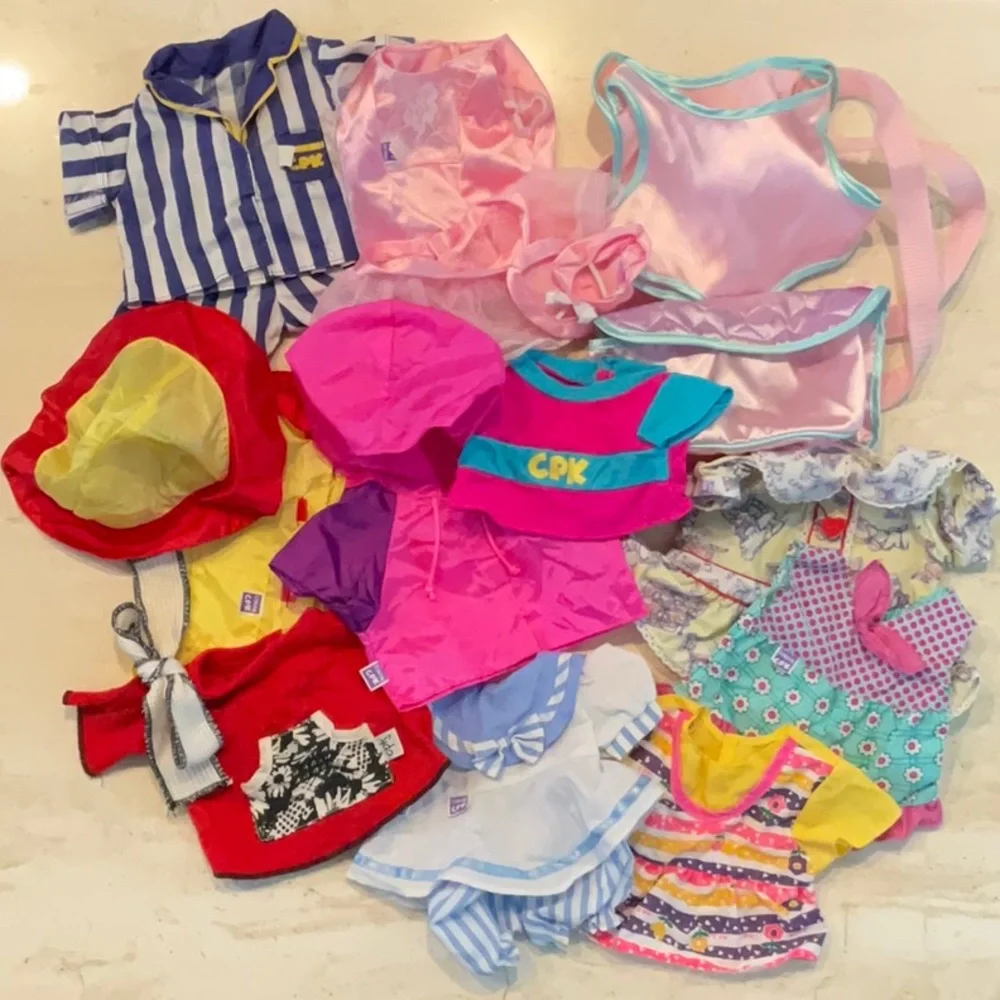 Cabbage Patch Kids Doll CPK Dolls Clothes Clothing Lot Vintage 1990s Outfits